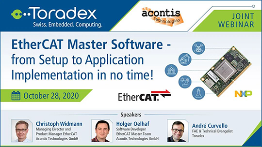 网络研讨会：EtherCAT Master 软件——从设置到实施应用的快速实现